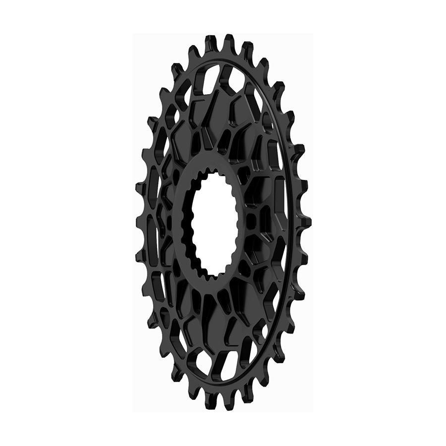 Works Components, GEO SRAM GXP, Chainring, Teeth: 32, Speed: 12, BCD: Direct Mount SRAM 3 Bolt, Front, 7075-T6 Aluminum, Black