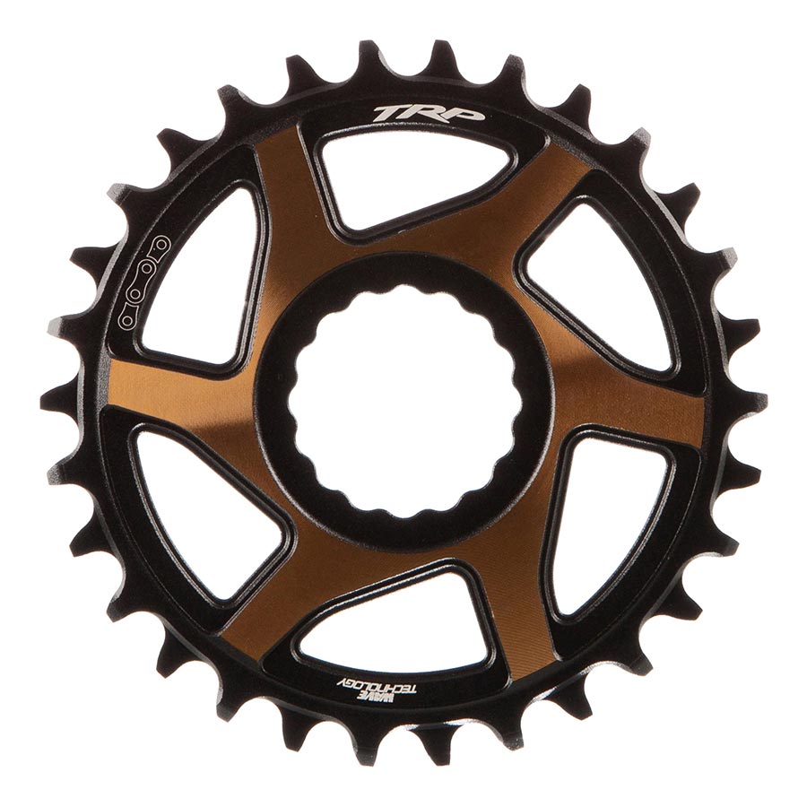 TRP, EVO 12 CR-M9050, Chainring, Teeth: 30, Speed: 12, BCD: Direct Mount, Front, Aluminum, Black