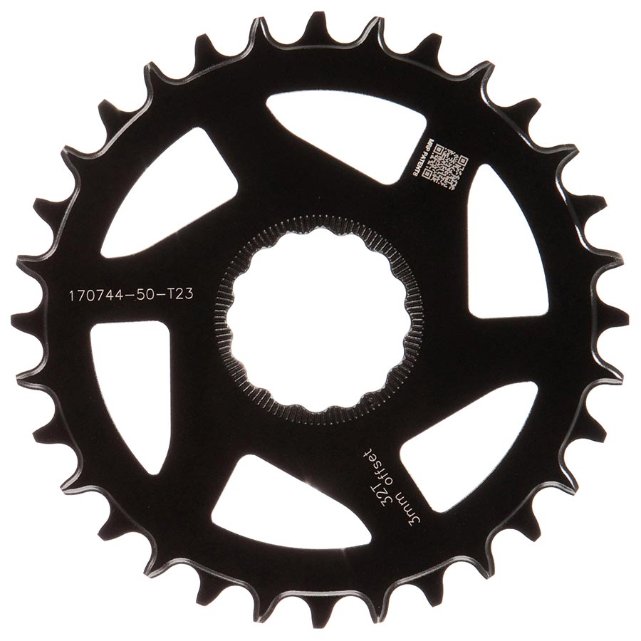 TRP, EVO 12 CR-M9050, Chainring, Teeth: 30, Speed: 12, BCD: Direct Mount, Front, Aluminum, Black