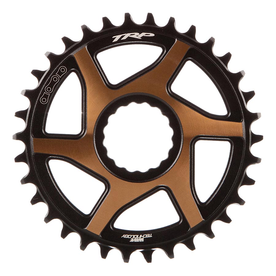 TRP, EVO 12 CR-M9050, Chainring, Teeth: 30, Speed: 12, BCD: Direct Mount, Front, Aluminum, Black