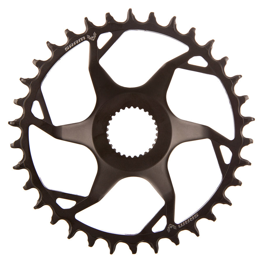 SRAM, Bosch DU38 T-Type, Chainring, Teeth: 36, Speed: 12, BCD: Direct Mount Bosch DU38, Steel, Black