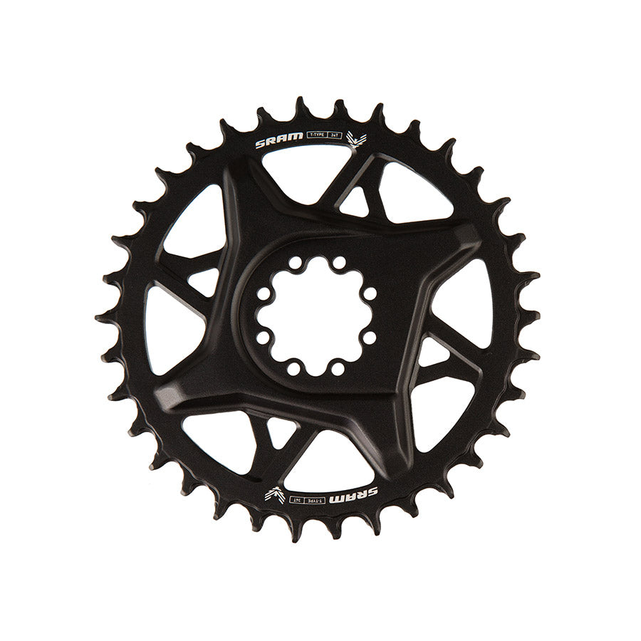 SRAM, S1000 Aluminum 8 Bolt, Chainring, Teeth: 30, Speed: 12, BCD: Direct Mount, Bolts: 8, Aluminum, Black