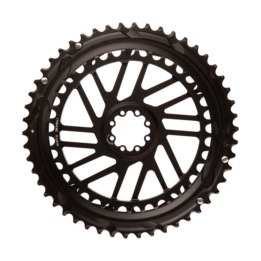 SRAM, Force E1 2x Direct Mount, Chainring, Teeth: 46/33, Speed: 12, BCD: Direct Mount SRAM 8 Bolt, Black