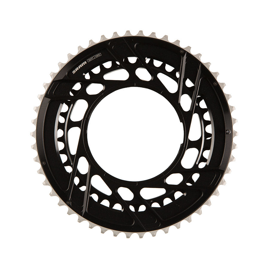 SRAM, Force E1 2x Thread Mount, Chainring, Teeth: 46/33, Speed: 12, BCD: Thread Mount, Black