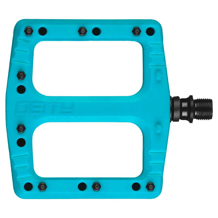 Deity, Deftrap, Platform Pedals, Body: Nylon, Spindle: Cr-Mo, Black, Pair