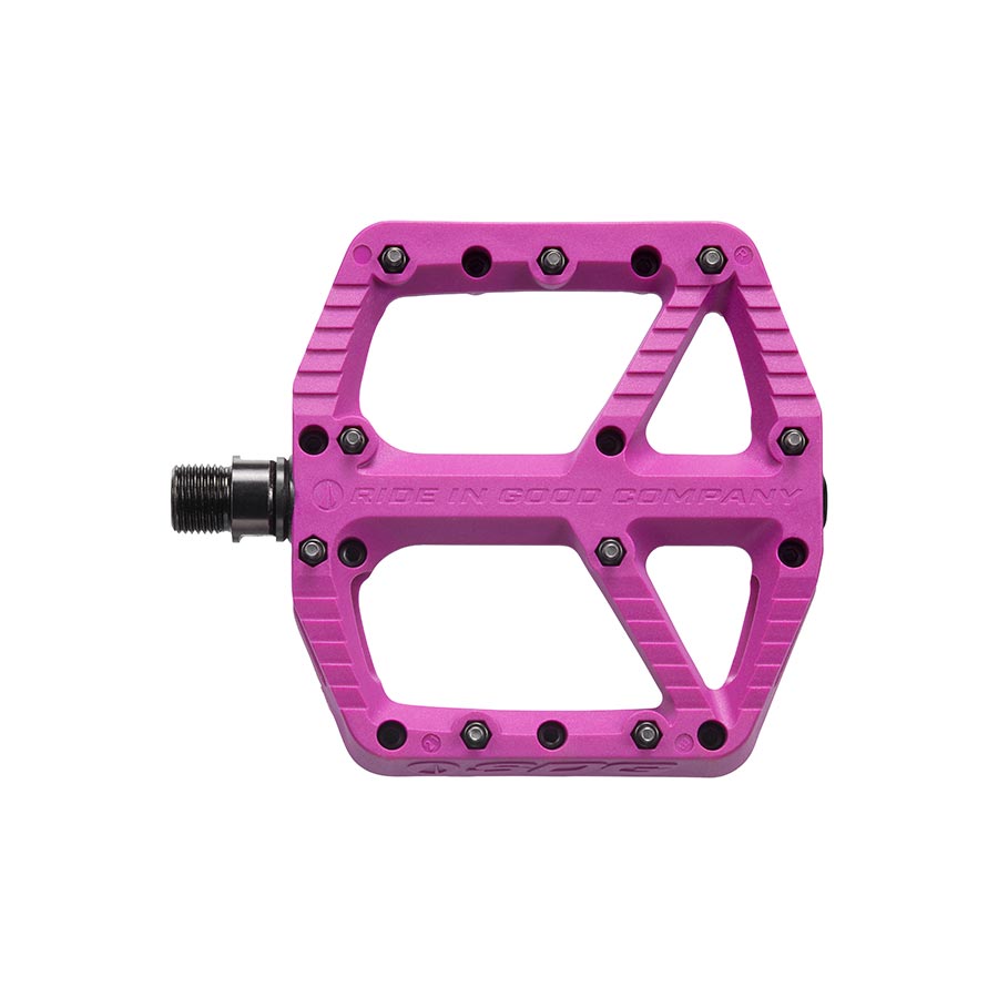 SDG Components, Comp, Platform Pedals, Body: Composite, Spindle: Cr-Mo, 9/16'', Red, Pair