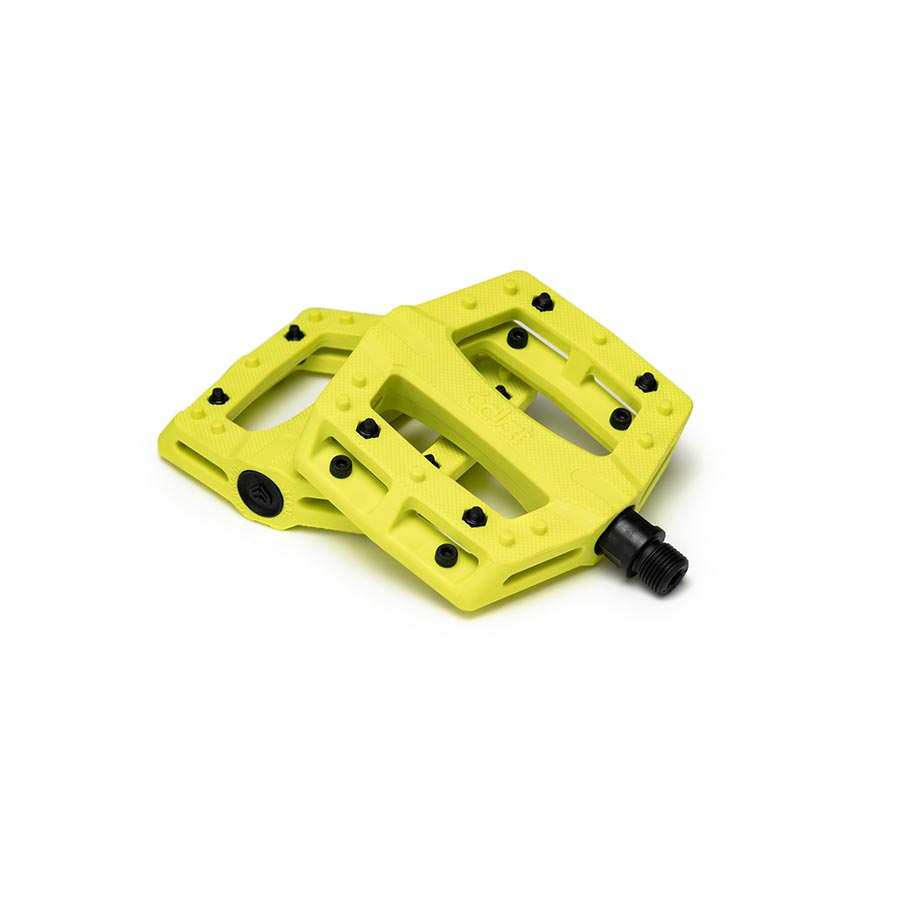 Eclat, Contra, Platform Pedals, Body: Nylon, Spindle: Cr-Mo, 9/16'', Army Green, Pair
