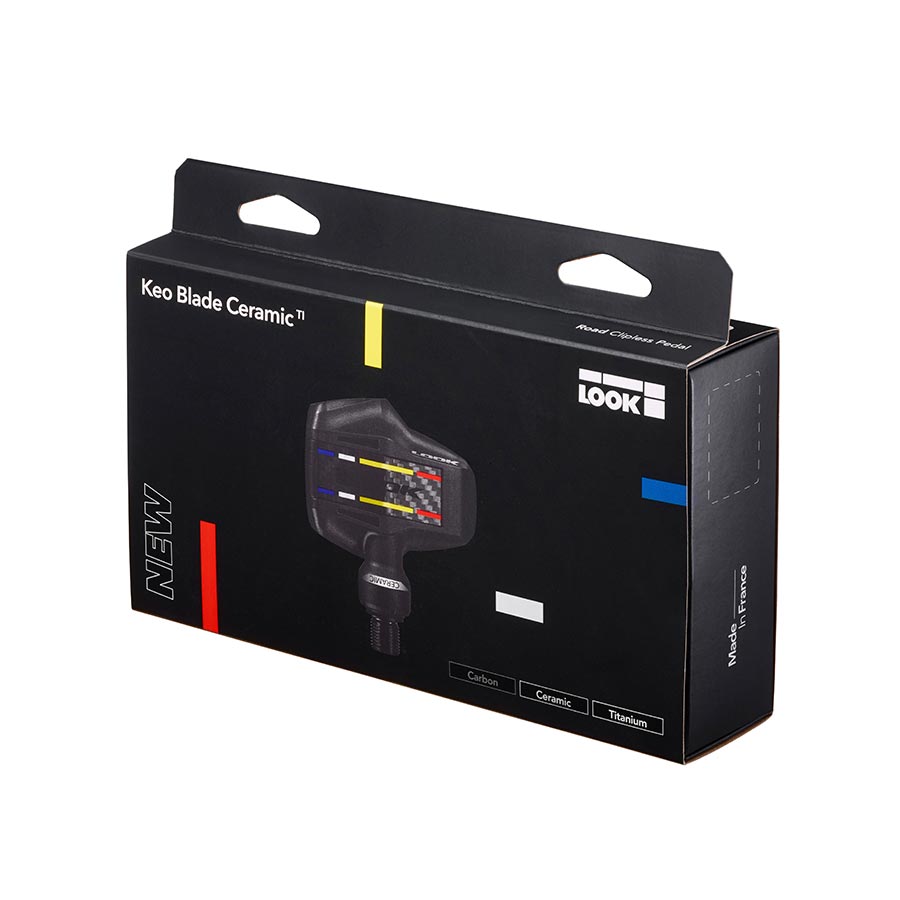 Look, Keo Blade Ti Ceramic 16, Pedals, Body: Carbon, Spindle: Titanium, 9/16'', Black, Pair