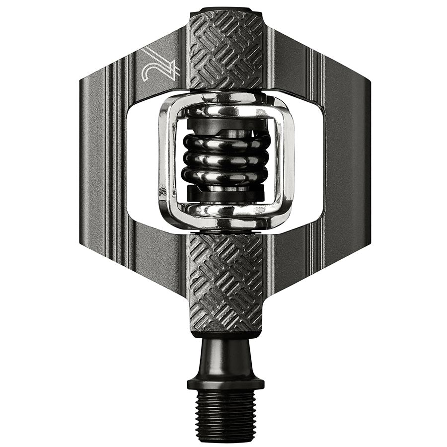crankbrothers, CANDY 2, Pedals, Body: Aluminum, Spindle: Cr-Mo, 9/16'', Charcoal, Pair