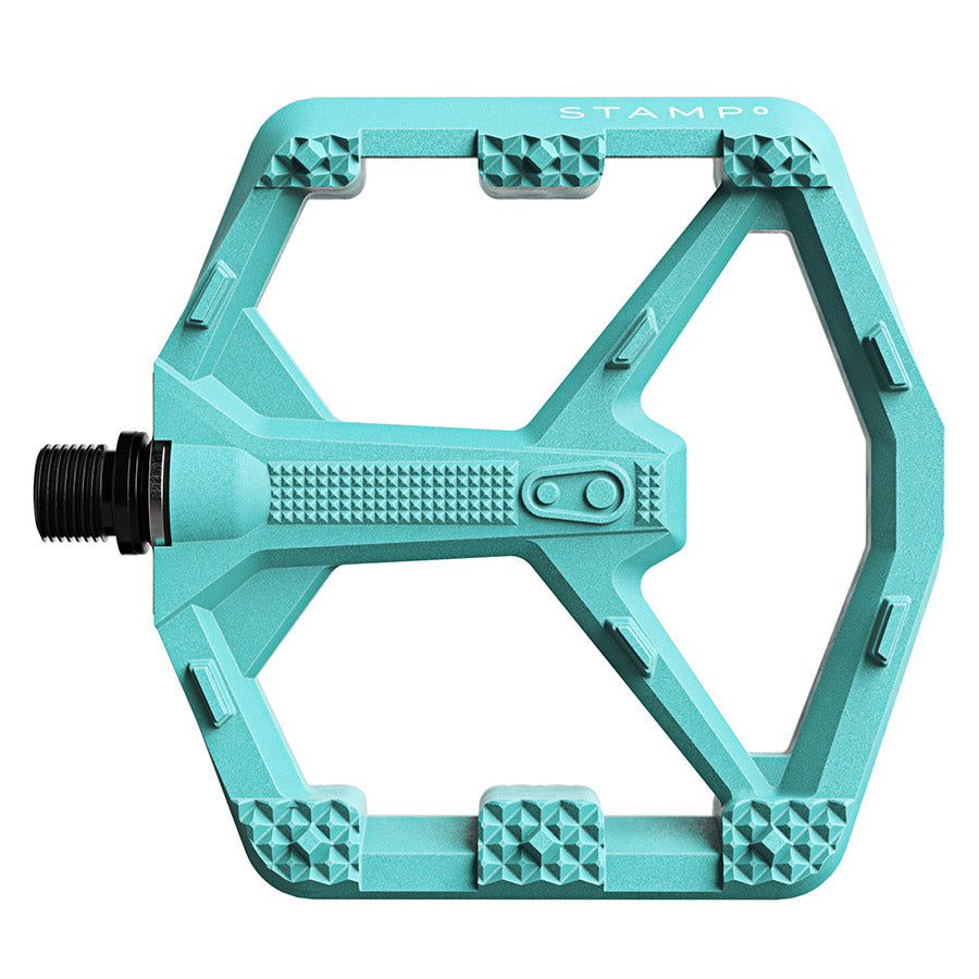 crankbrothers, STAMP 0, Platform Pedals, Body: Composite, Spindle: Cr-Mo/Steel, 9/16'', Black, Large, Pair