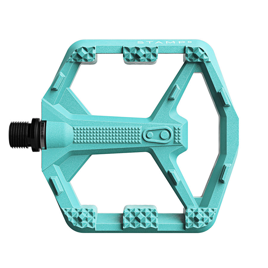 crankbrothers, STAMP 0, Platform Pedals, Body: Composite, Spindle: Cr-Mo/Steel, 9/16'', Black, Large, Pair