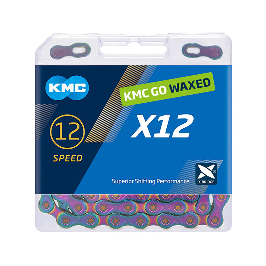 KMC, X12 Wax, Chain, 12 Speed, 5.5mm, 126 Links, Silver
