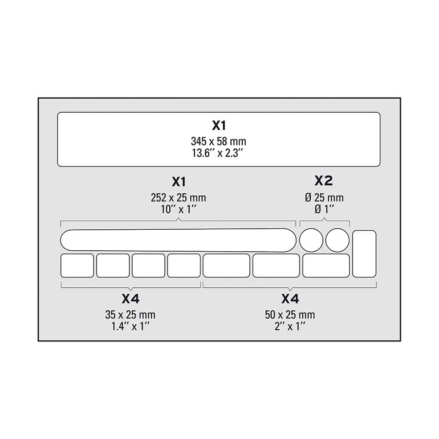 Zéfal, Skin Armor, Frame protection, M, (12 Stickers)