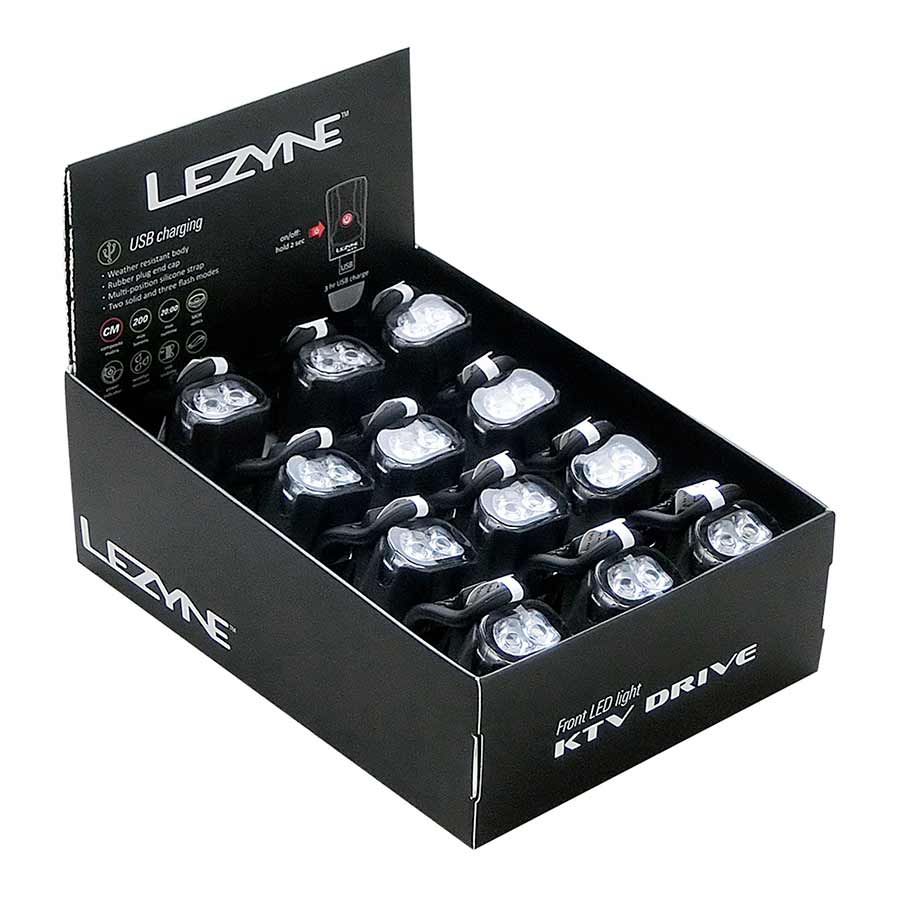 Lezyne, KTV Lights Display Box, Light, Front, Black