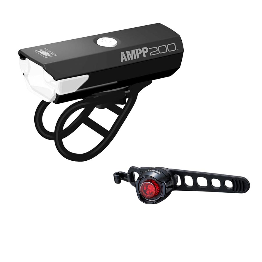 CatEye, AMPP 200 & ORB Rechargeable, Light, Set, Black