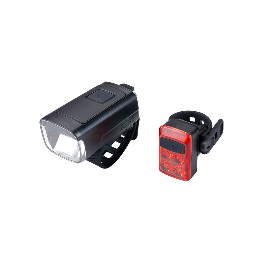 BBB Cycling, BLS-231 Stud50 Combo, Light, Front and Rear, Black, Set