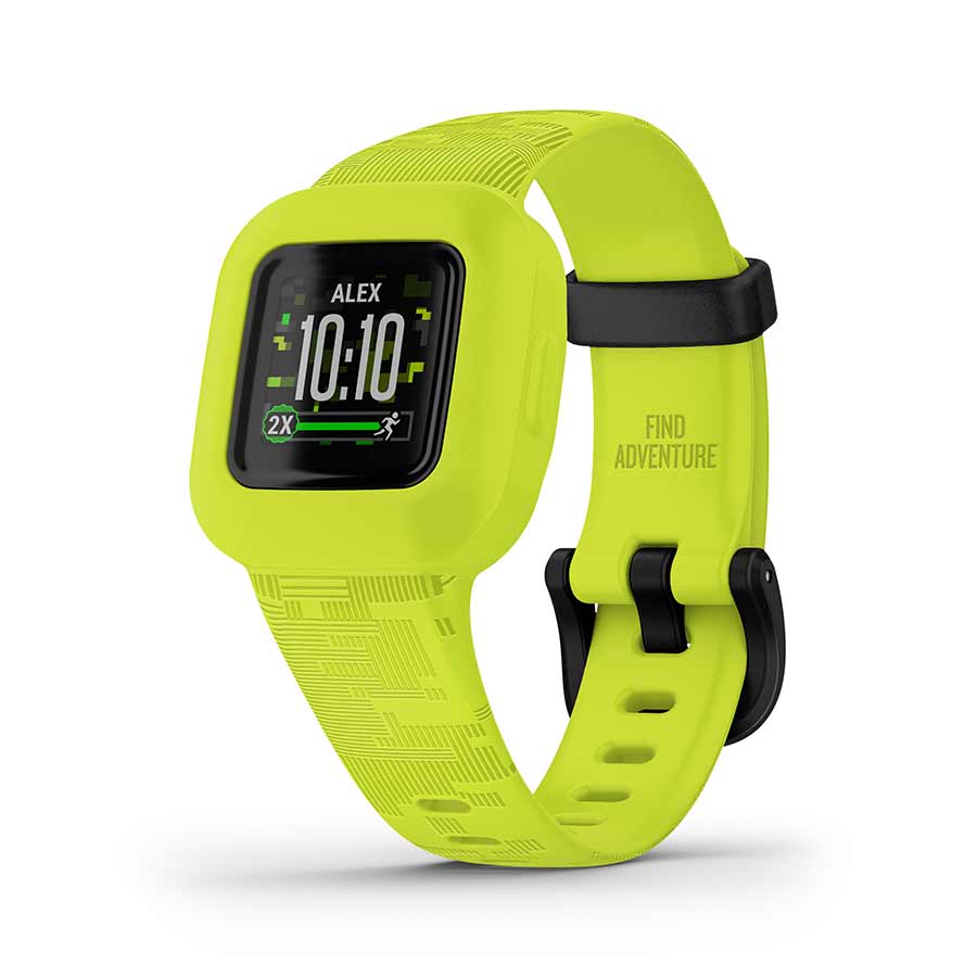 Garmin, vivofit jr. 3, Watch, Watch Color: Green, Wristband: Green - Silicone