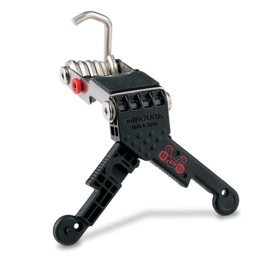 Minoura, HPS-9, Multi-tool with a built-in stand, Black