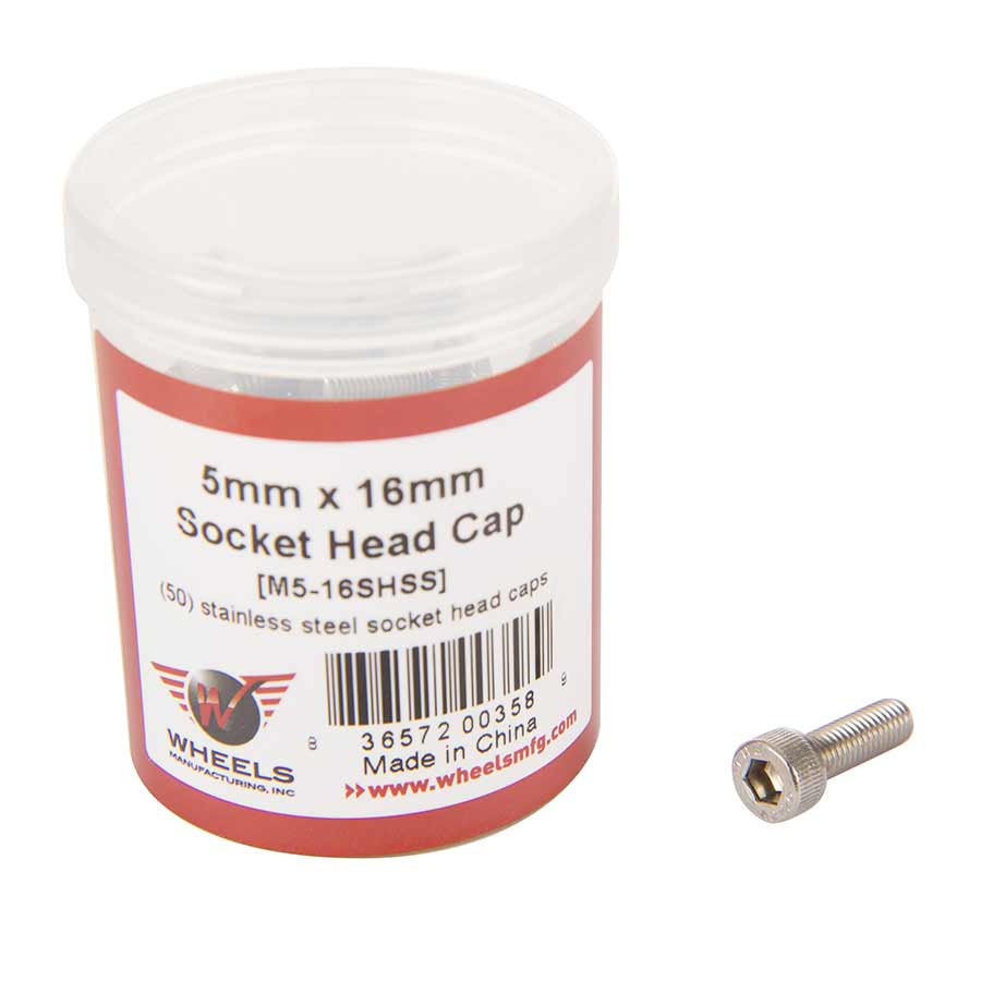 Wheels Manufacturing, M5 bolt, M5x10mm, Tub of 50