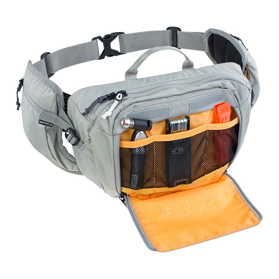 EVOC, Hip Pack 3L + 1.5L Bladder, Hydration Bag, Volume: 3L, Bladder: Included (1.5L), Stone
