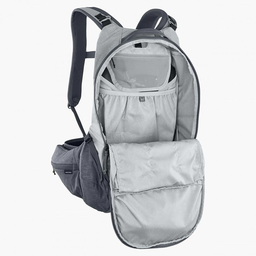 EVOC, Trail Pro 16, Protector backpack, 16L, Stone/Carbon Grey, LXL
