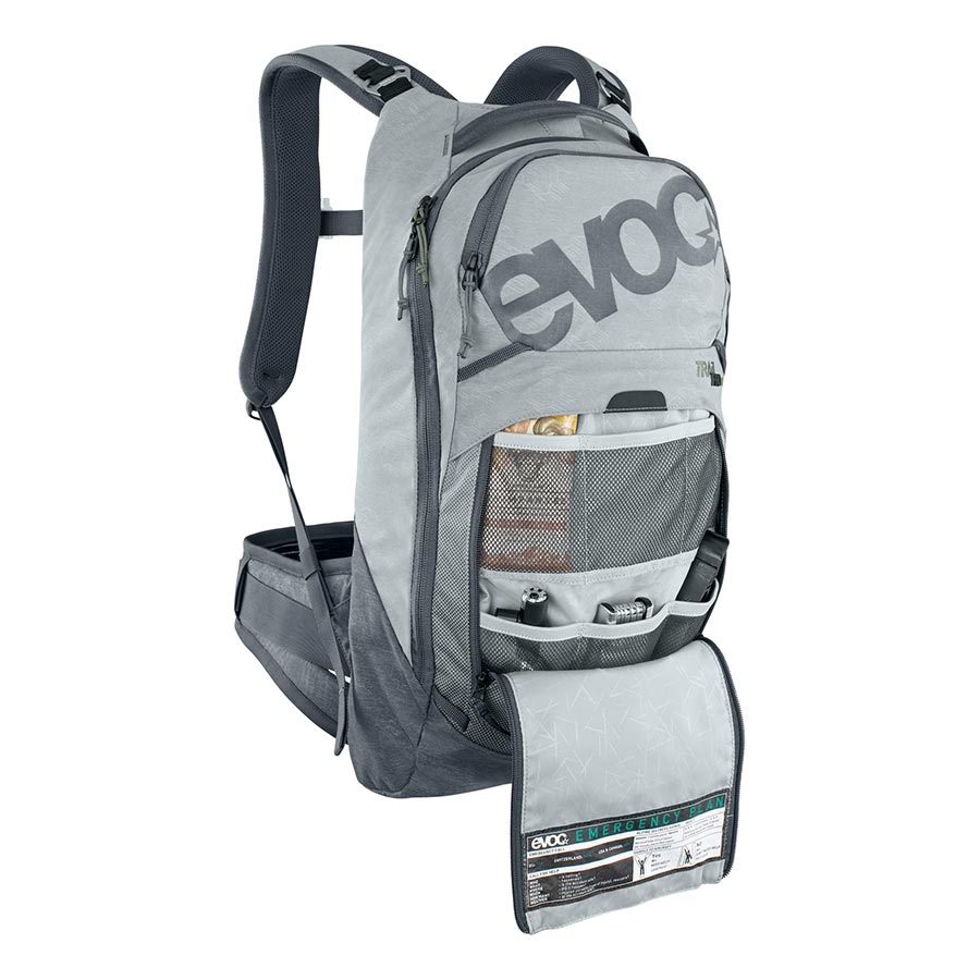 EVOC, Trail Pro 10, Protector backpack, 10L, Stone/Carbon Grey, LXL