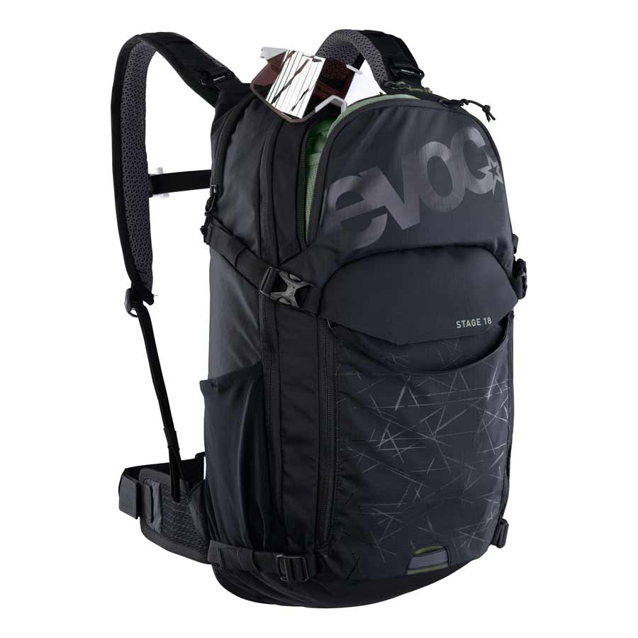 EVOC, Stage 18, Hydration Bag, Volume: 18L, Bladder: Not included, Black