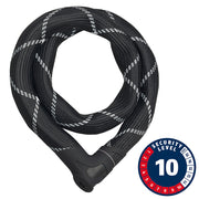 Abus, IvyTex IVEN 8210K, Chain Lock, Key, 8mm, 85cm, 2.8', Black