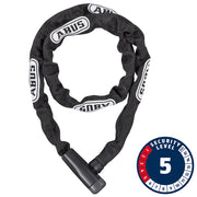 Abus, Steel-O-Chain 5805K Chain with key lock, 5mm x 75cm (5mm x 2.5'), Black