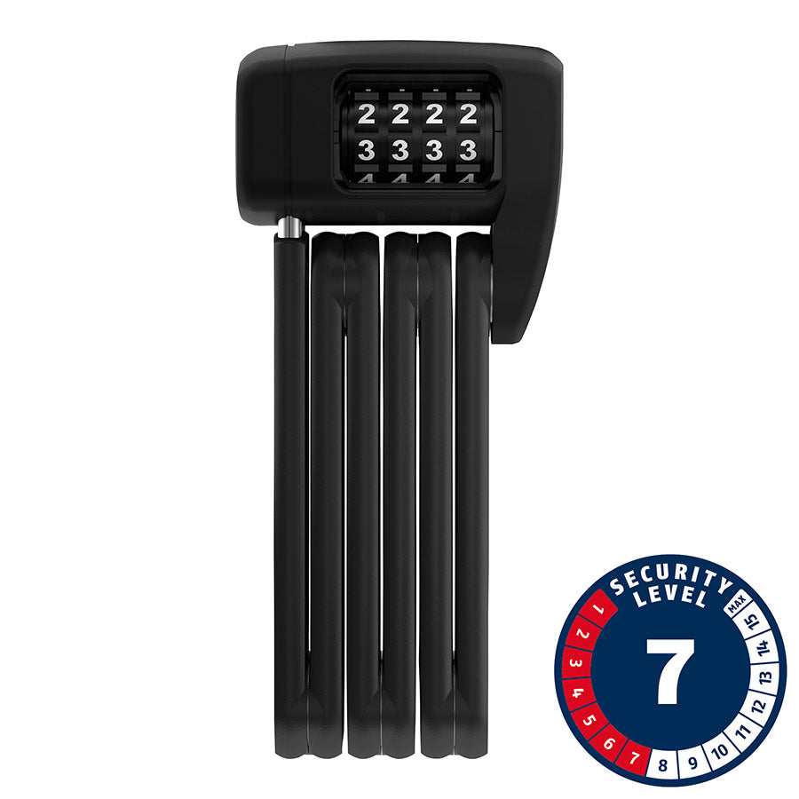 Abus, Bordo Lite Mini 6055C, Folding Lock, Combination, 60cm, 5mm, Black, No bracket
