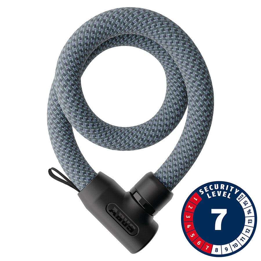 Abus, Yarnit 4004K, Chain Lock, Key, 4mm, 85cm, 2.8', Black