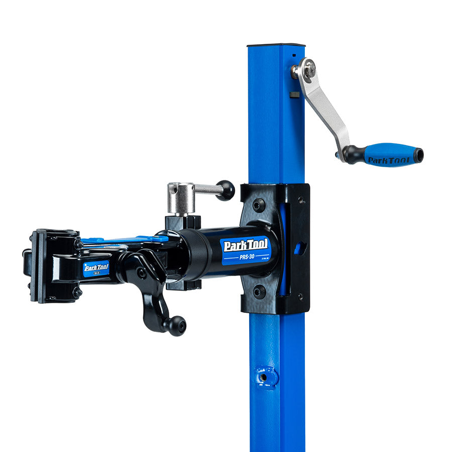 Park Tool, PRS-30LB, Shop Repair Stand with hand crank mechanical lift, for steel base