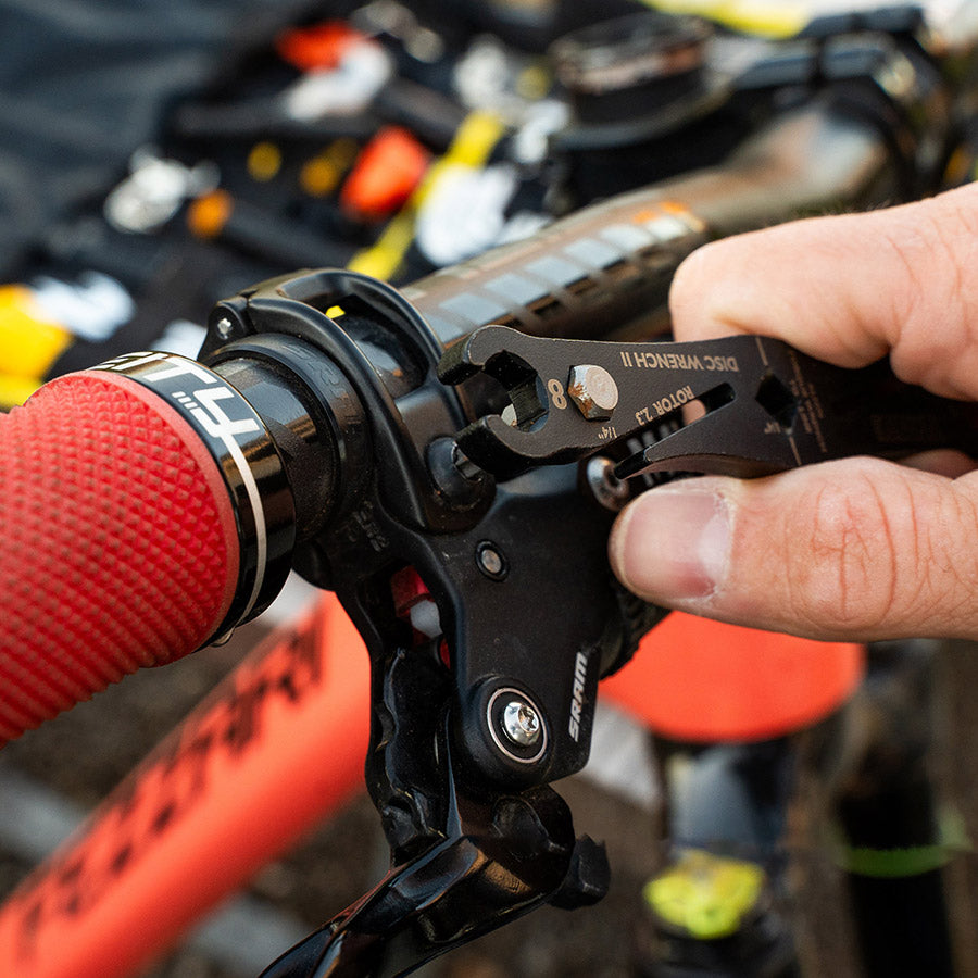 Pedros, Disc Wrench II, 7 & 8mm flare wrenches plus two rotor truing slots