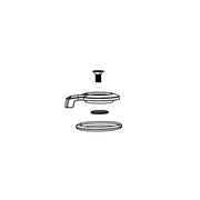 RockShox, Compression Damper Knob Kit for SID35 CHRG2 CRN, 11.4018.082.020