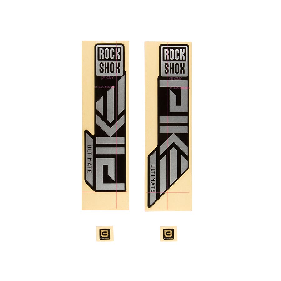 RockShox, Decal Kit for Pike Ultimate 2023, Matte Copper for High Gloss Black