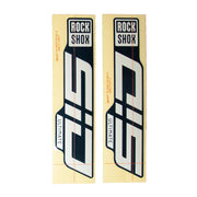 RockShox, Decal Kit for SID 35 D1, Gloss Polar Foil for Blue Crush, Kit